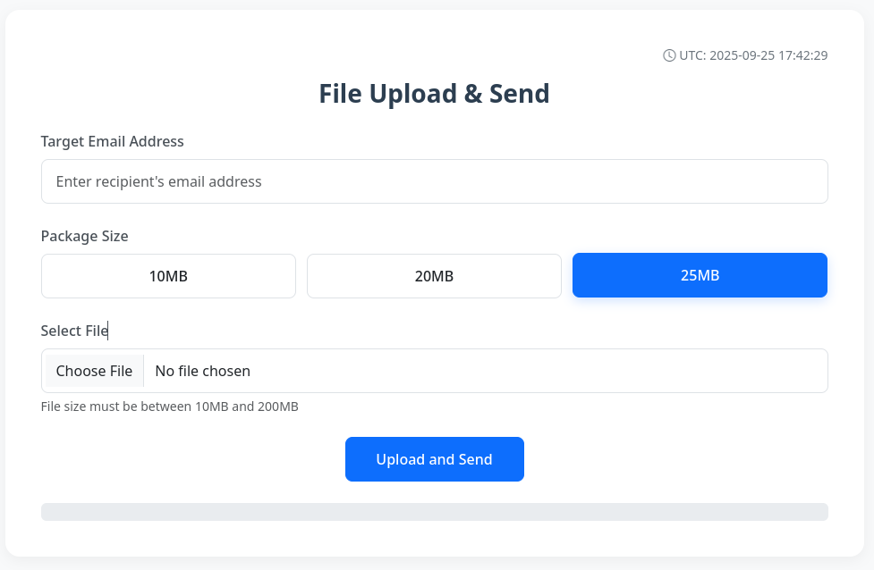 SendSplit upload to send illustration